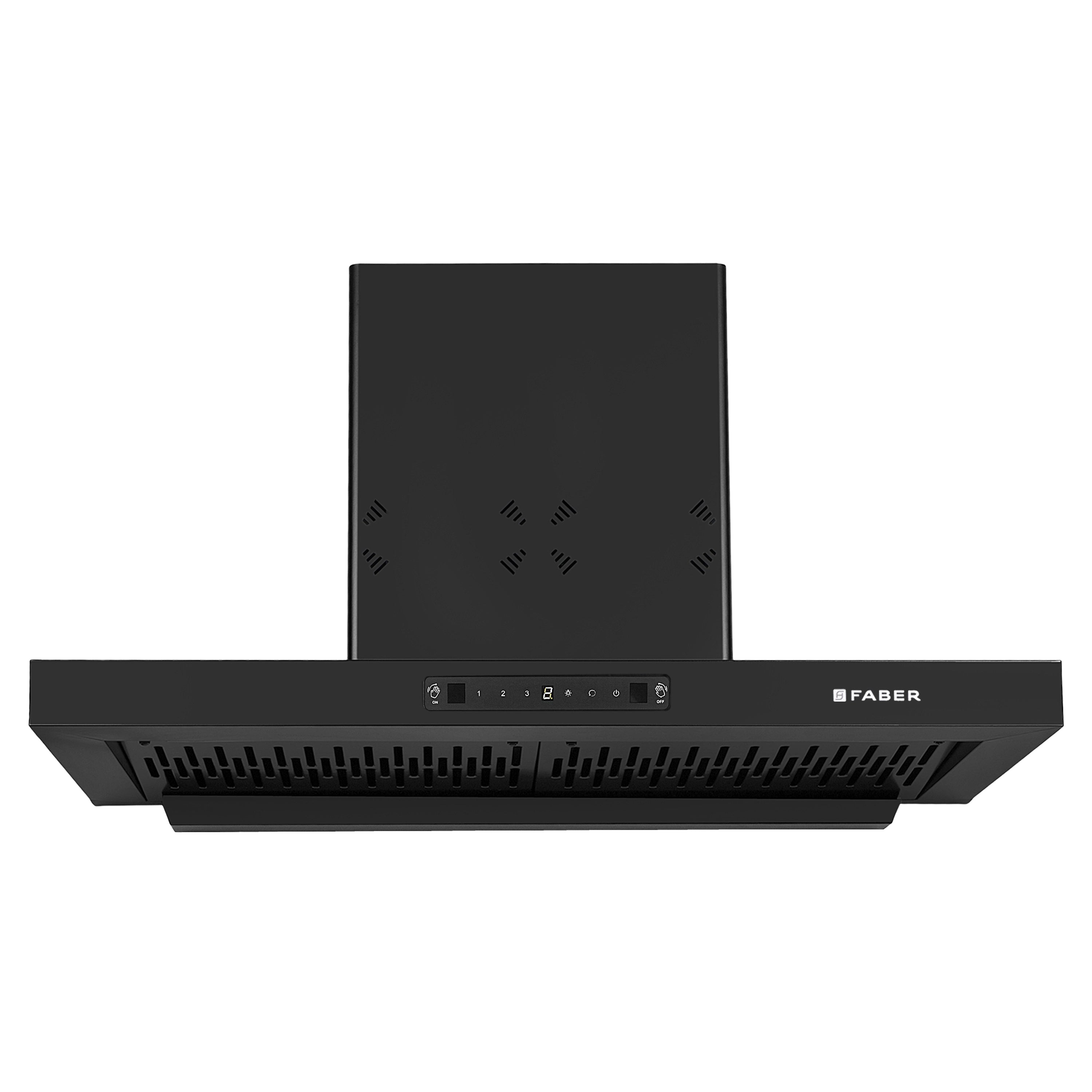 Faber Bonito 3D 90 cm Auto Clean Filterless Wall Mounted Chimney (Black)